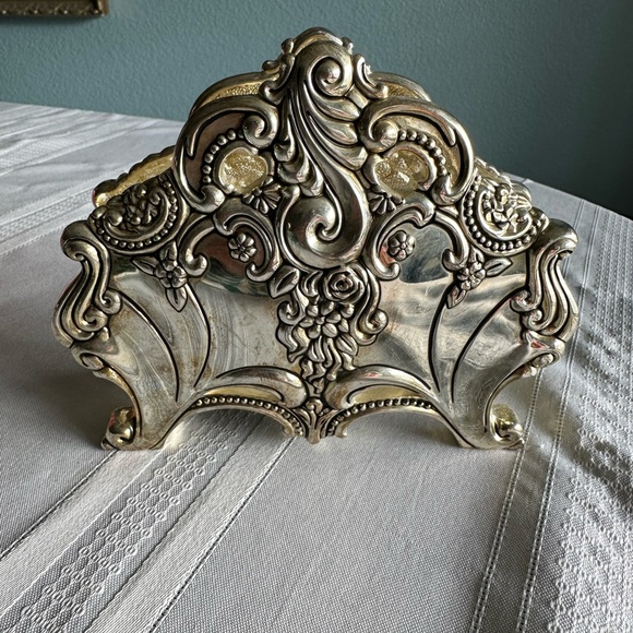 Other - Baroque Style Silver Napkin Holder